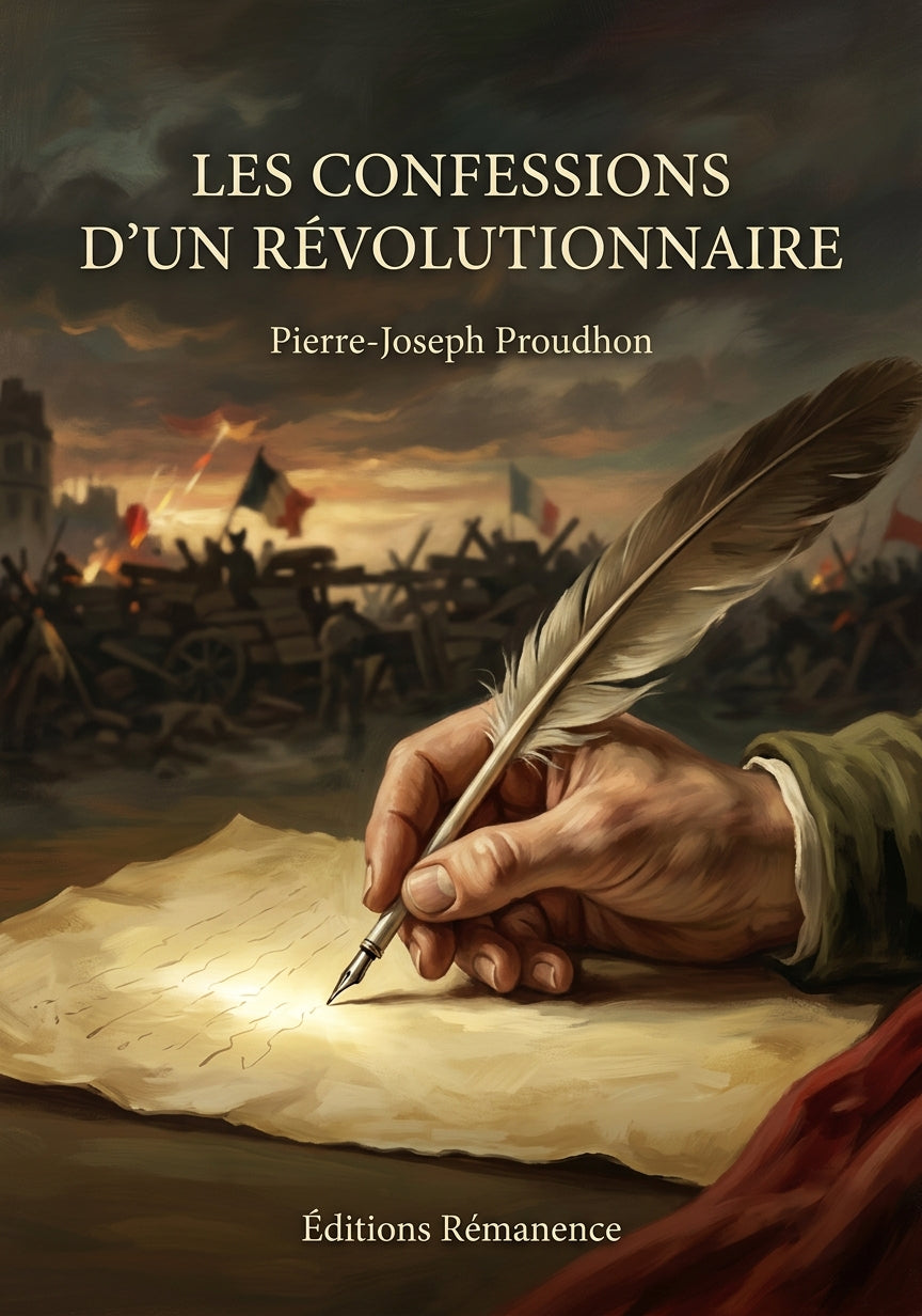 Livre Les Confessions d’un révolutionnaire par Pierre-Joseph Proudhon - Couverture - Editions Remanence