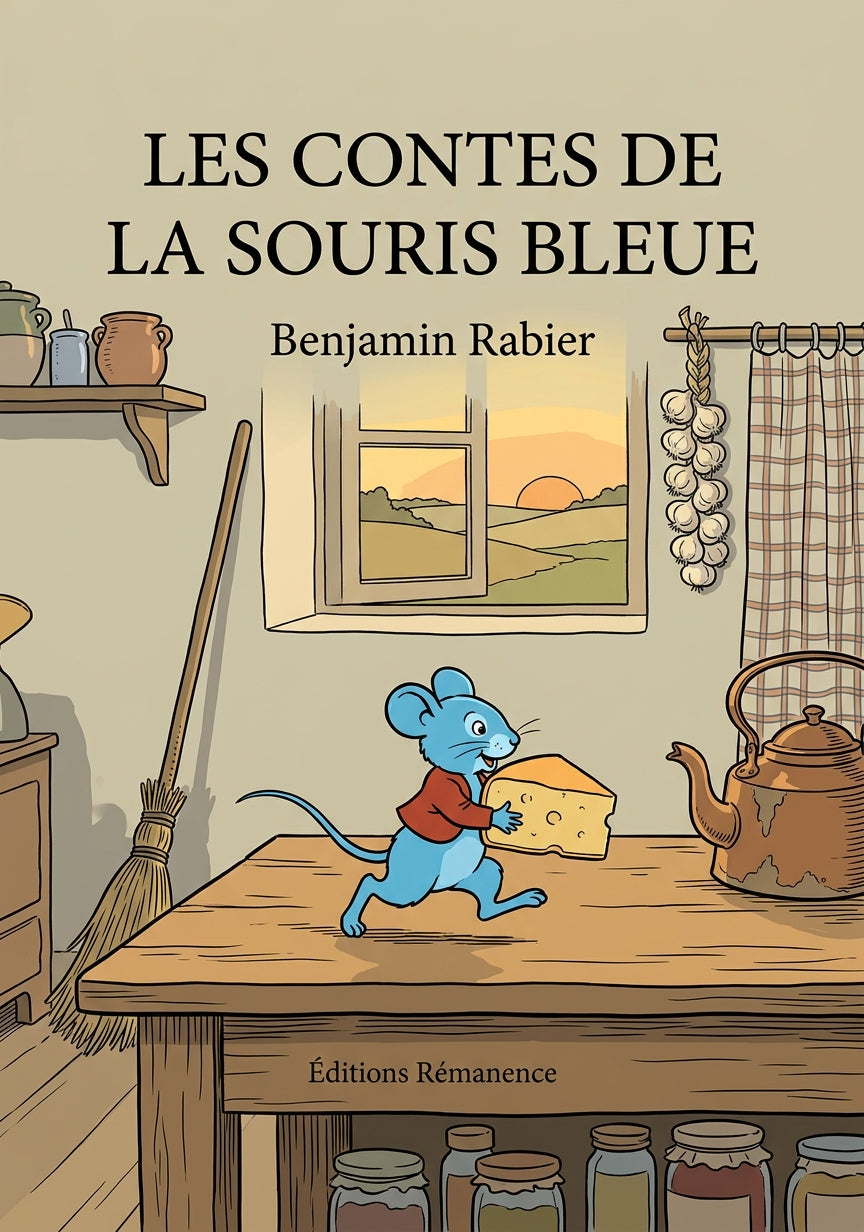Livre Les contes de la souris bleue par Benjamin Rabier - Couverture - Editions Remanence
