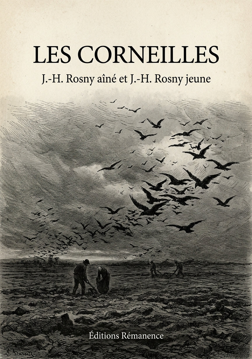 Livre Les Corneilles par J.-H. Rosny aîné et J.-H. Rosny jeune - Couverture - Editions Remanence