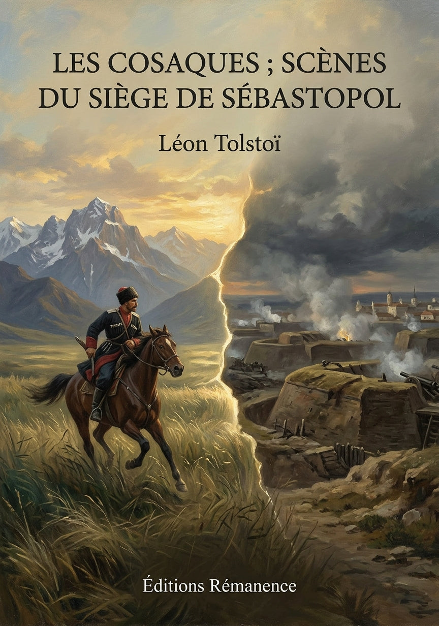 Livre Les Cosaques ; Scènes du siège de Sébastopol par Léon Tolstoï - Couverture - Editions Remanence