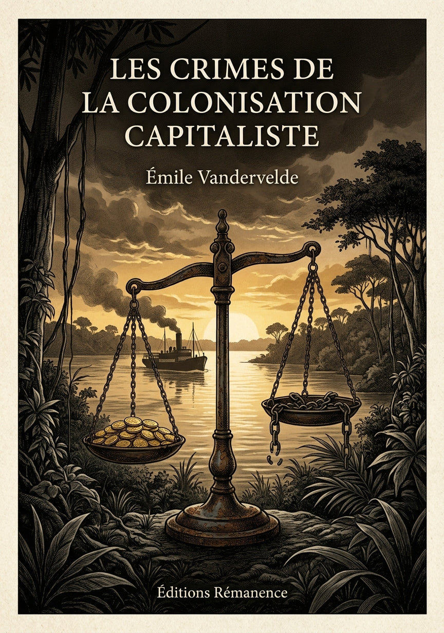 Livre Les Crimes de la colonisation capitaliste par Émile Vandervelde - Couverture - Editions Remanence