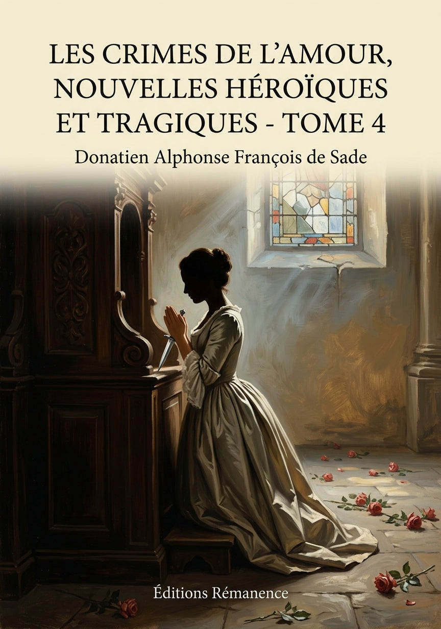 Livre Les crimes de l’amour, Nouvelles héroïques et tragiques - Tome 4 par Donatien Alphonse François de Sade - Couverture - Editions Remanence