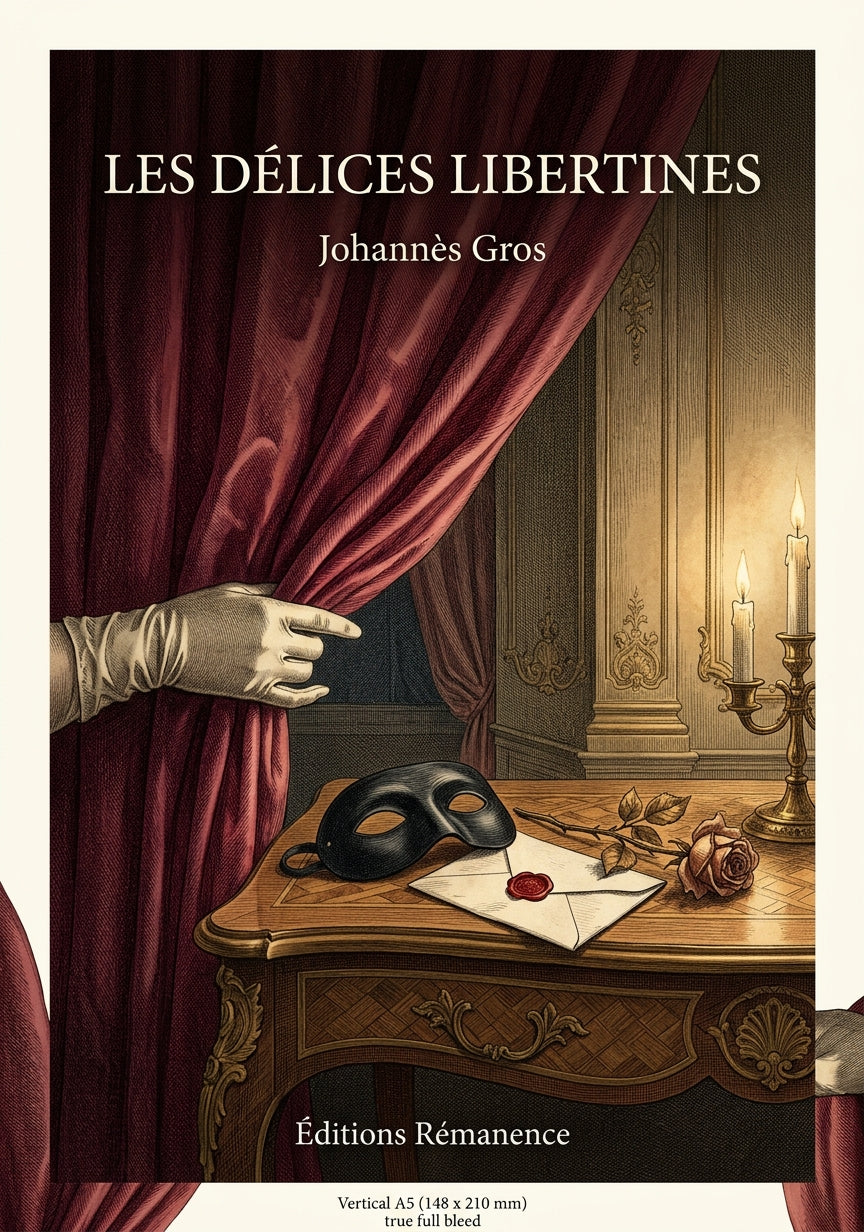 Livre Les Délices libertines par Johannès Gros - Couverture - Editions Remanence