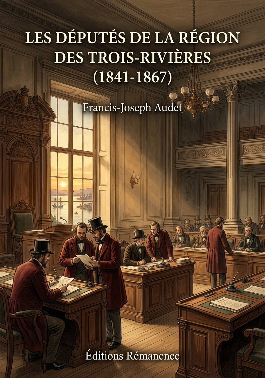 Livre Les députés de la région des Trois-Rivières (1841-1867) par Francis-Joseph Audet - Couverture - Editions Remanence