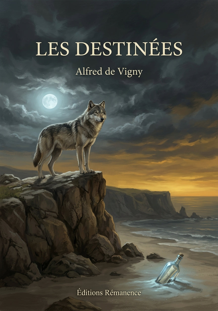 Livre Les Destinées par Alfred de Vigny - Couverture - Editions Remanence