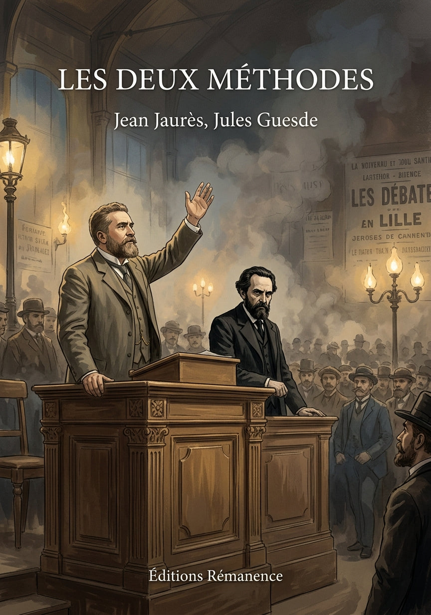 Livre Les Deux Méthodes par Jean Jaurès, Jules Guesde - Couverture - Editions Remanence