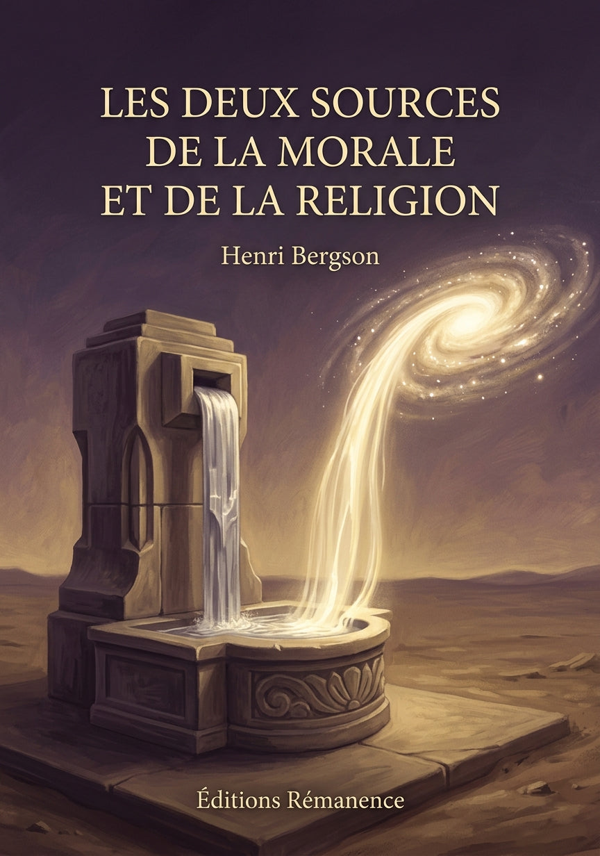 Livre Les Deux Sources de la morale et de la religion par Henri Bergson - Couverture - Editions Remanence