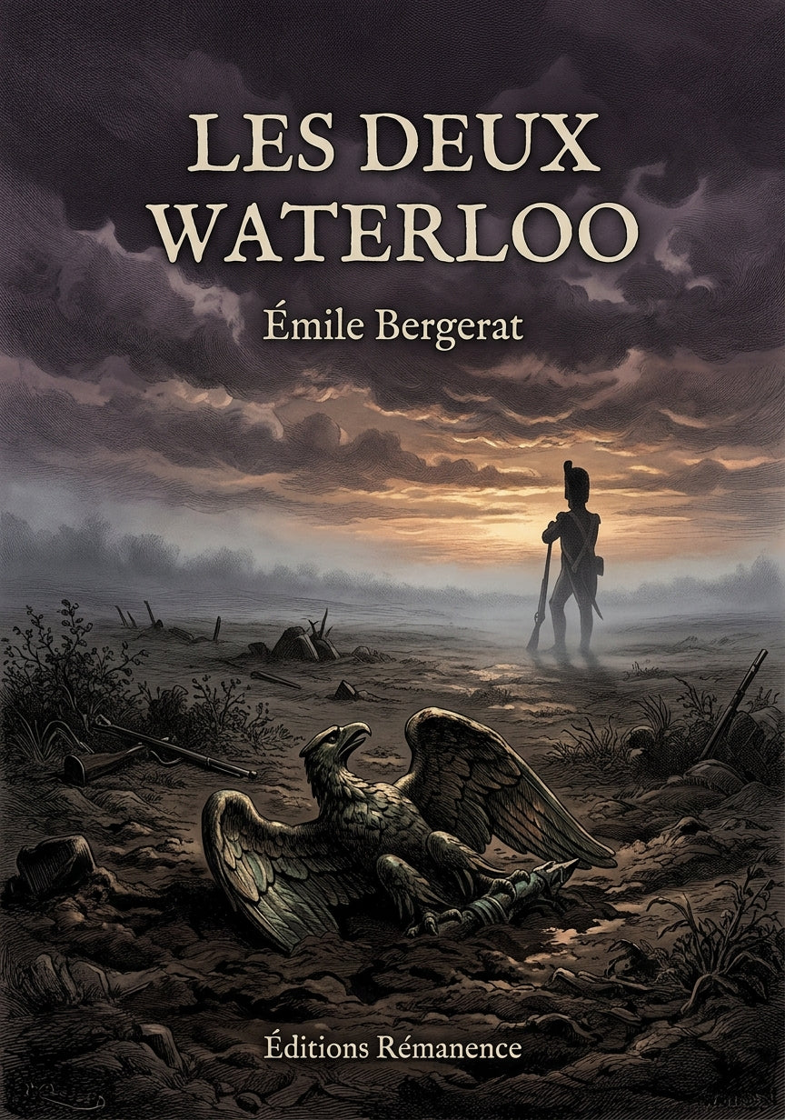 Livre Les Deux Waterloo par Émile Bergerat - Couverture - Editions Remanence