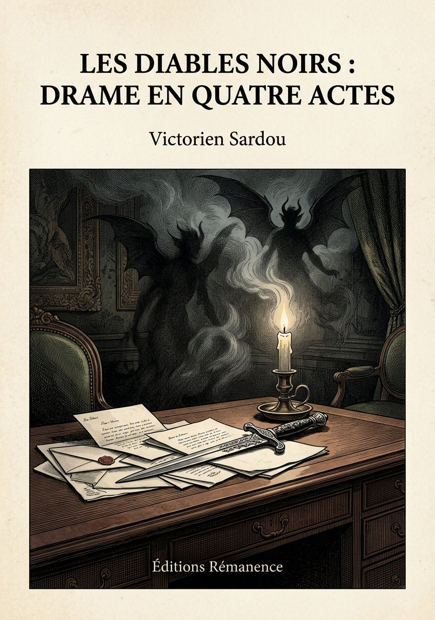 Les diables noirs : drame en quatre actes - Victorien Sardou (Couverture)