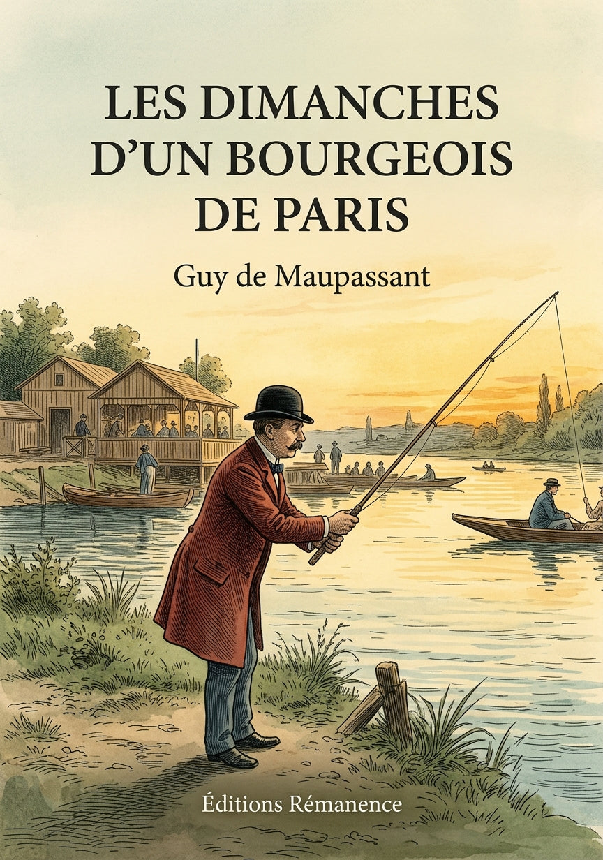 Livre Les dimanches d’un bourgeois de Paris par Guy de Maupassant - Couverture - Editions Remanence