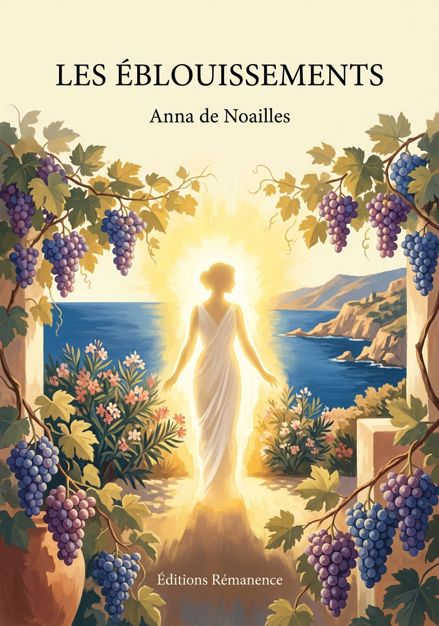 Livre Les Éblouissements par Anna de Noailles - Couverture - Editions Remanence