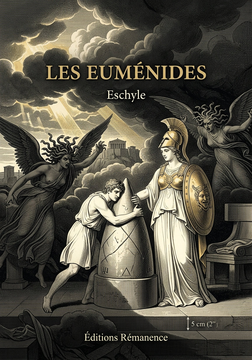 Livre Les Euménides par Eschyle - Couverture - Editions Remanence