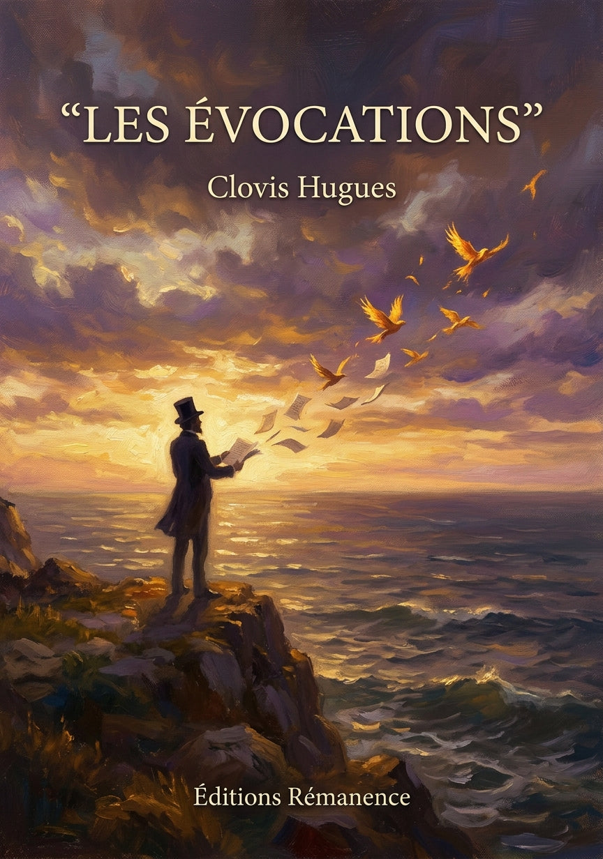 Livre Les Évocations par Clovis Hugues - Couverture - Editions Remanence