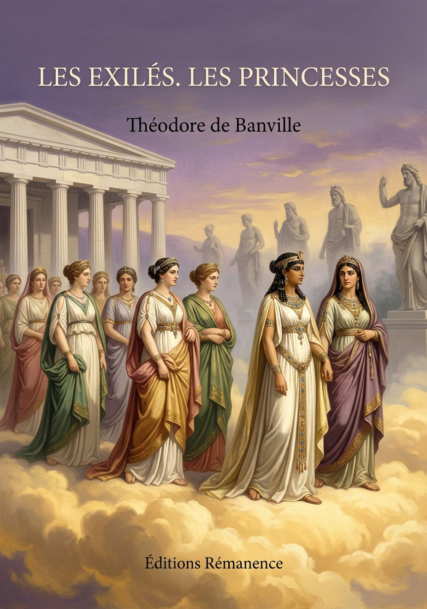 Livre Les Exilés. Les Princesses par Théodore de Banville - Couverture - Editions Remanence