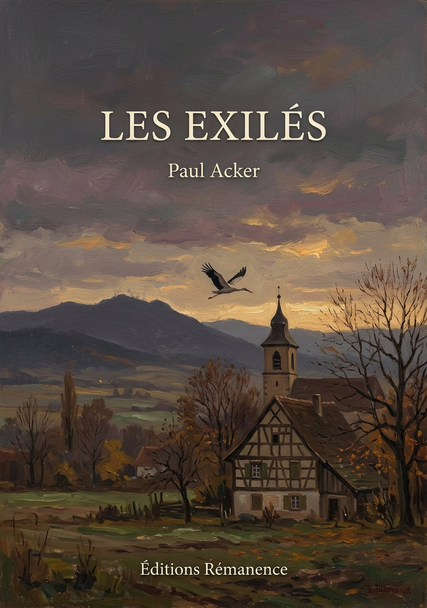 Livre Les Exilés par Paul Acker - Couverture - Editions Remanence