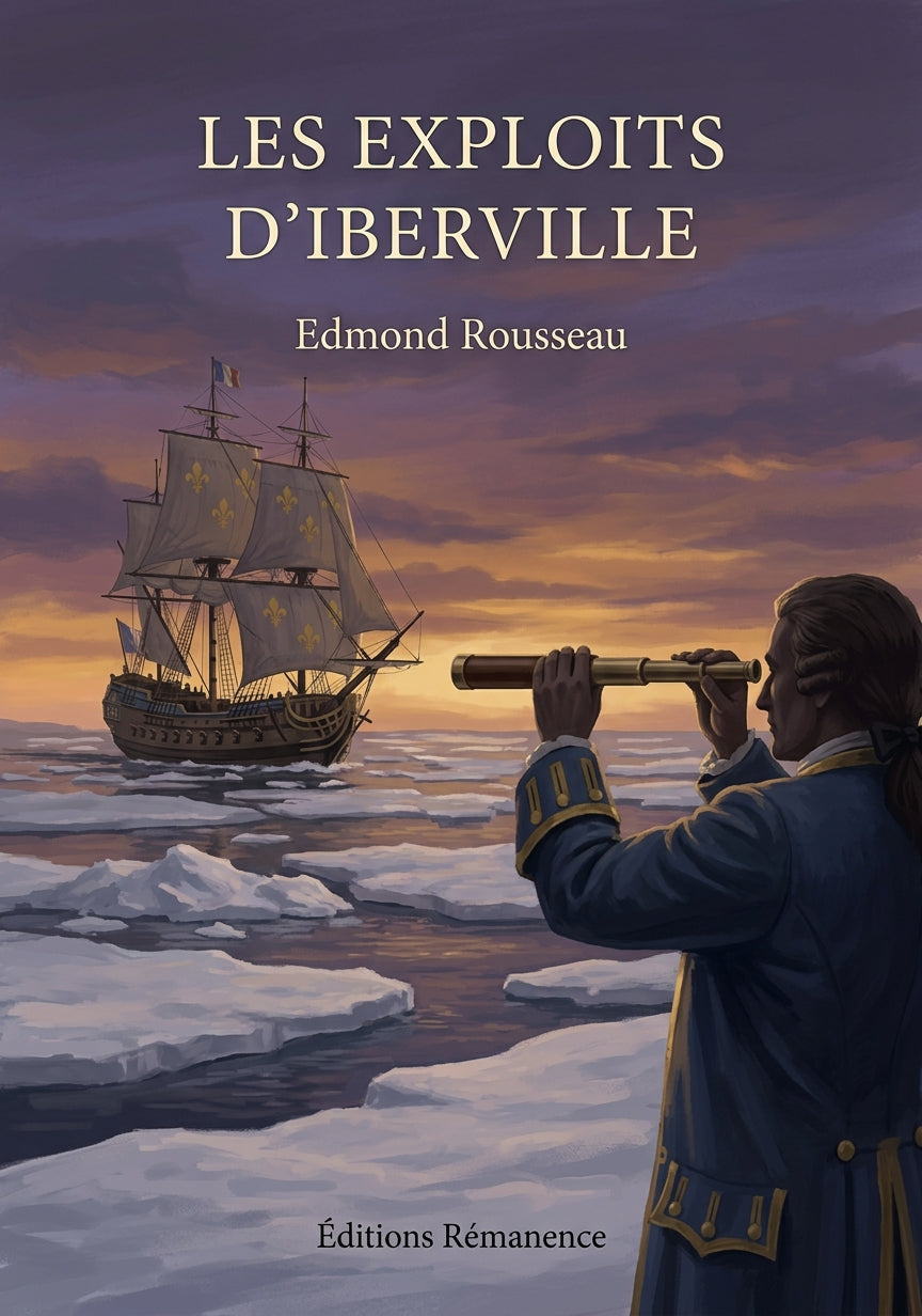 Livre Les exploits d’Iberville par Edmond Rousseau - Couverture - Editions Remanence