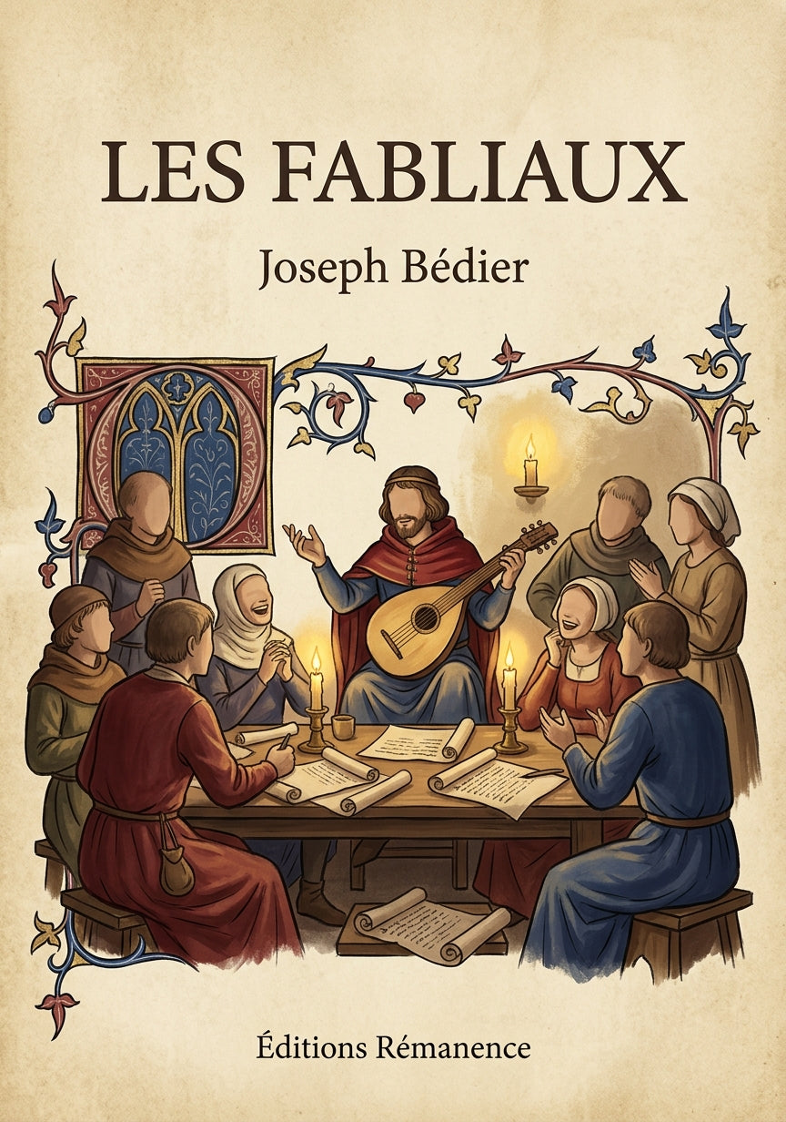 Livre Les Fabliaux par Joseph Bédier - Couverture - Editions Remanence