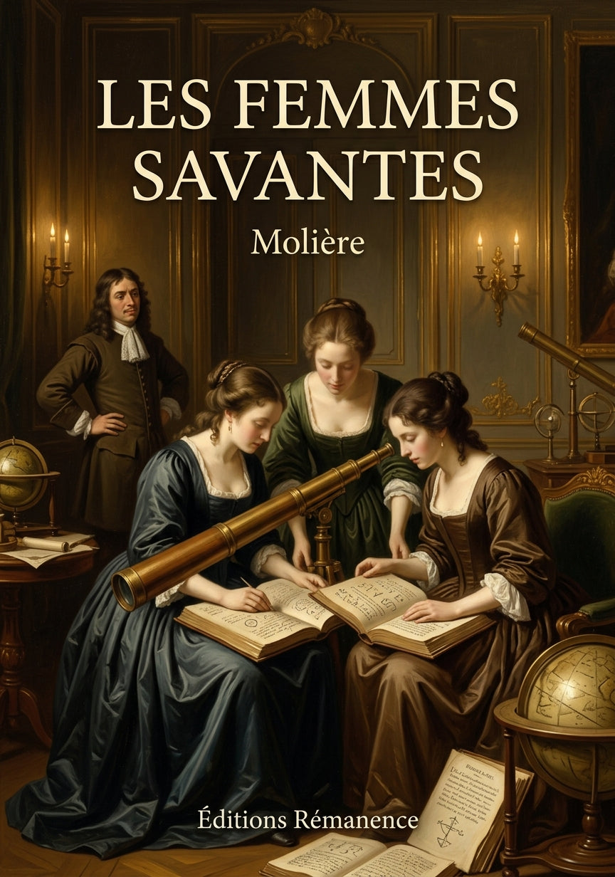 Livre Les Femmes savantes par Molière - Couverture - Editions Remanence