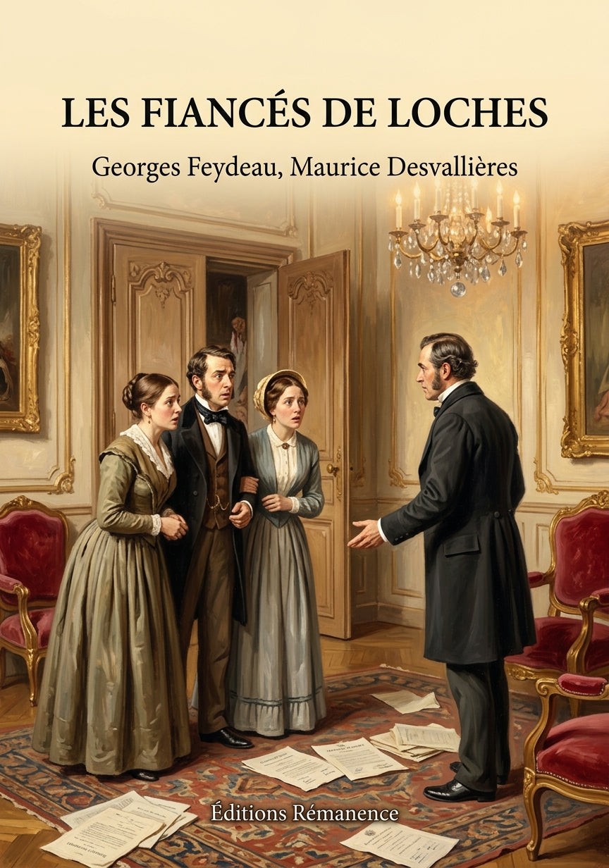Livre Les Fiancés de Loches par Georges Feydeau, Maurice Desvallières - Couverture - Editions Remanence