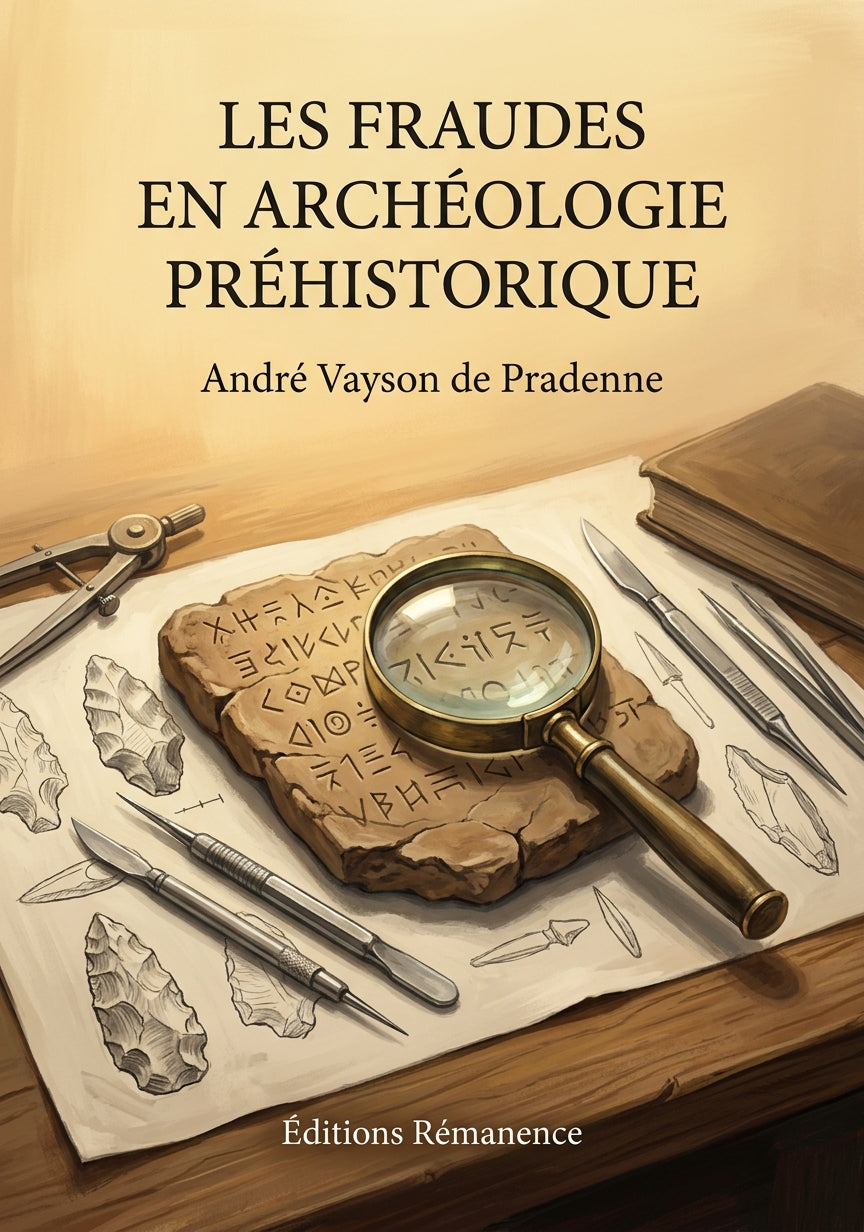 Livre Les fraudes en archéologie préhistorique par André Vayson de Pradenne - Couverture - Editions Remanence