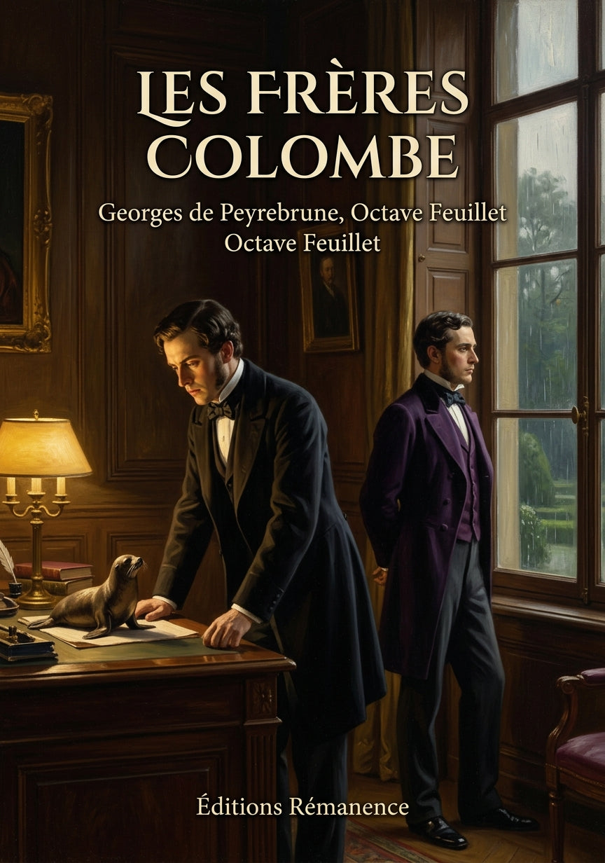 Livre Les Frères Colombe par Georges de Peyrebrune, Octave Feuillet - Couverture - Editions Remanence