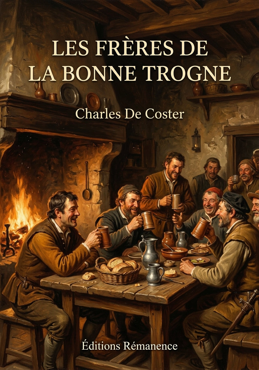 Livre Les Frères de la Bonne Trogne par Charles De Coster - Couverture - Editions Remanence