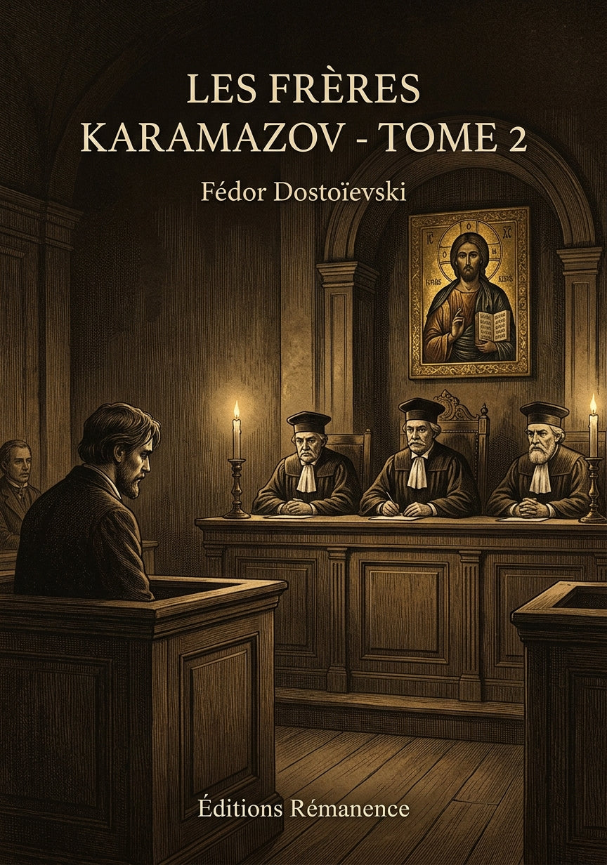 Livre Les Frères Karamazov - Tome 2 par Fédor Dostoïevski - Couverture - Editions Remanence