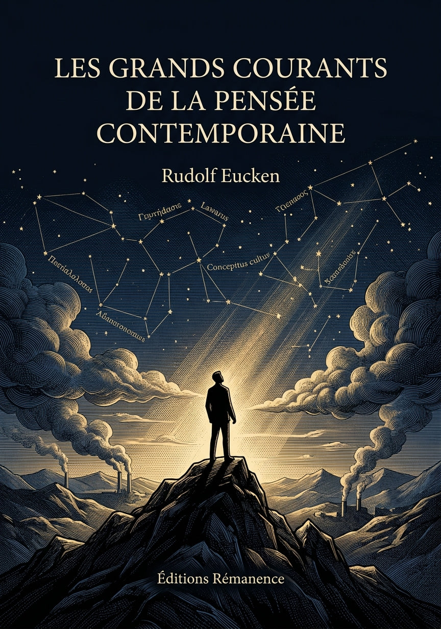 Livre Les Grands Courants de la pensée contemporaine par Rudolf Eucken - Couverture - Editions Remanence