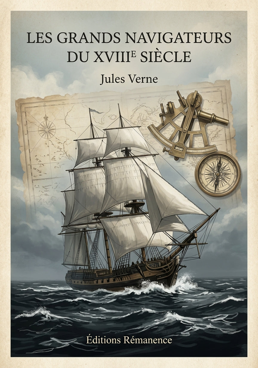 Les grands navigateurs du XVIIIe siècle - Jules Verne (Couverture)