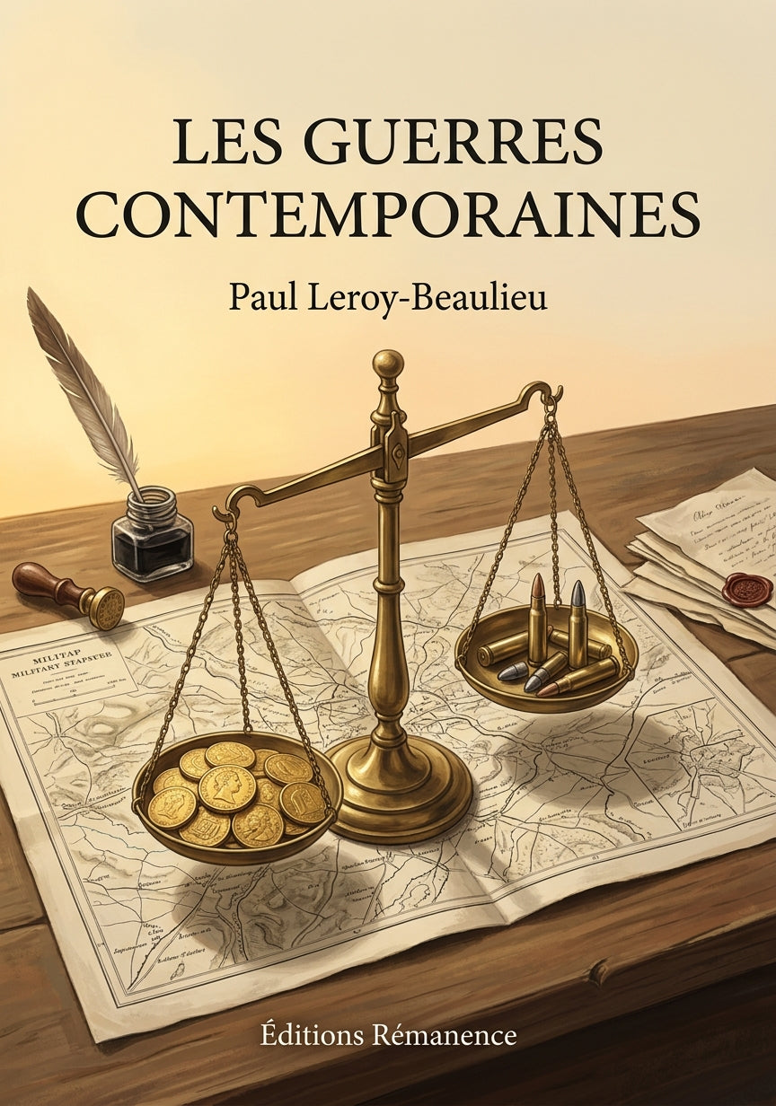 Livre Les Guerres contemporaines par Paul Leroy-Beaulieu - Couverture - Editions Remanence