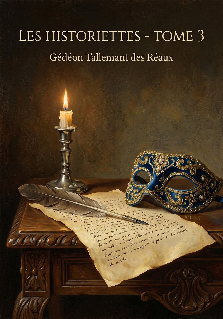 Livre Les Historiettes - Tome 3 par Gédéon Tallemant des Réaux - Couverture - Editions Remanence