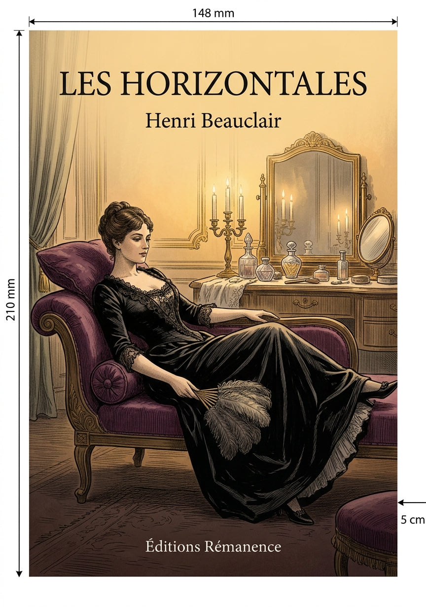 Livre Les Horizontales par Henri Beauclair - Couverture - Editions Remanence