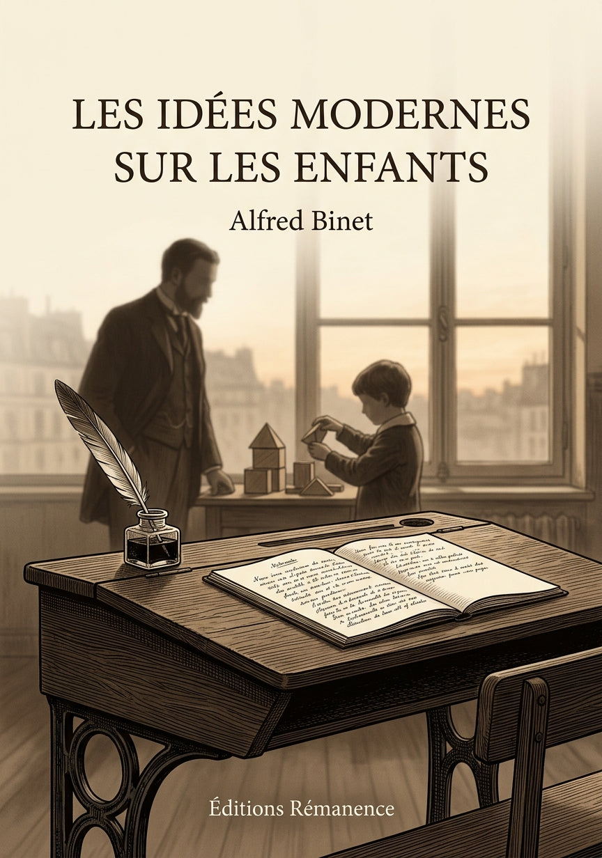 Livre Les Idées modernes sur les enfants par Alfred Binet - Couverture - Editions Remanence