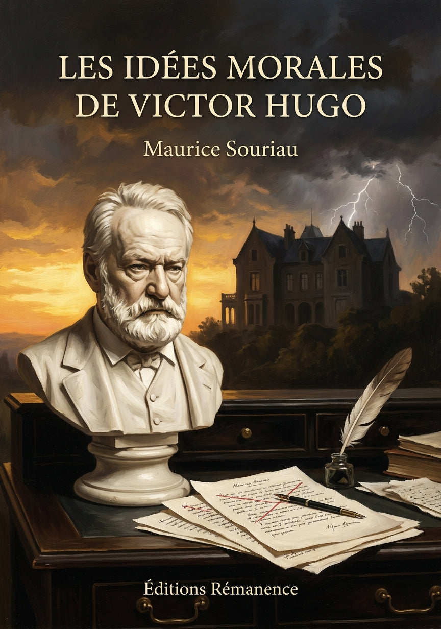 Livre Les Idées morales de Victor Hugo par Maurice Souriau - Couverture - Editions Remanence