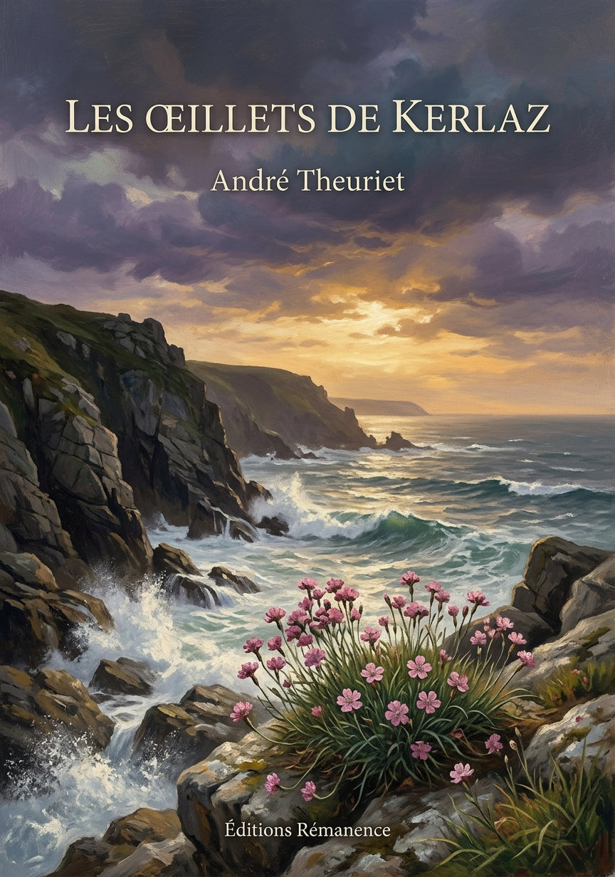Livre Les œillets de Kerlaz par André Theuriet - Couverture - Editions Remanence