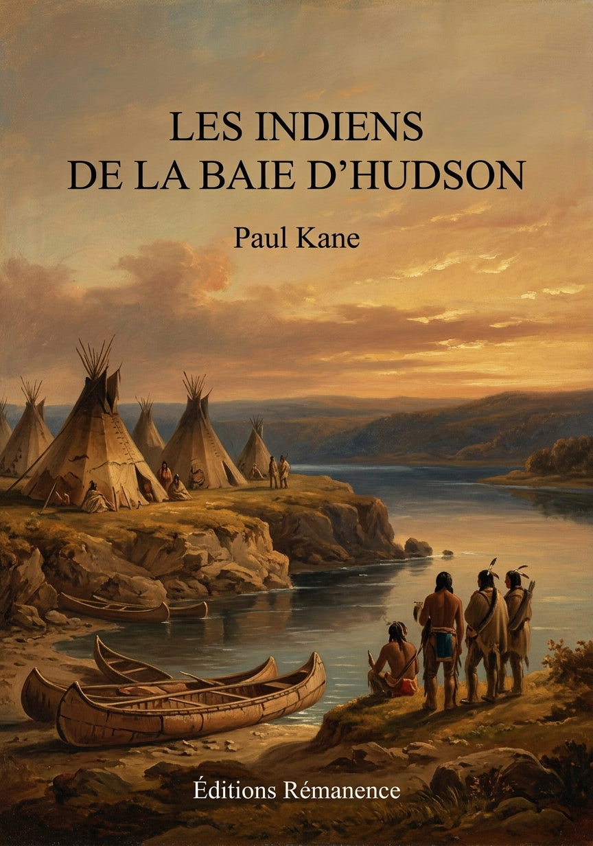 Livre Les Indiens de la baie d’Hudson par Paul Kane - Couverture - Editions Remanence