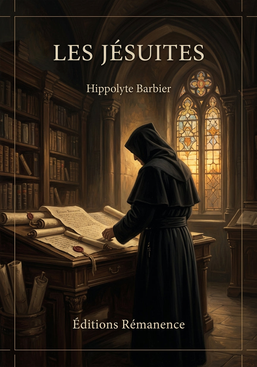 Livre Les Jésuites par Hippolyte Barbier - Couverture - Editions Remanence