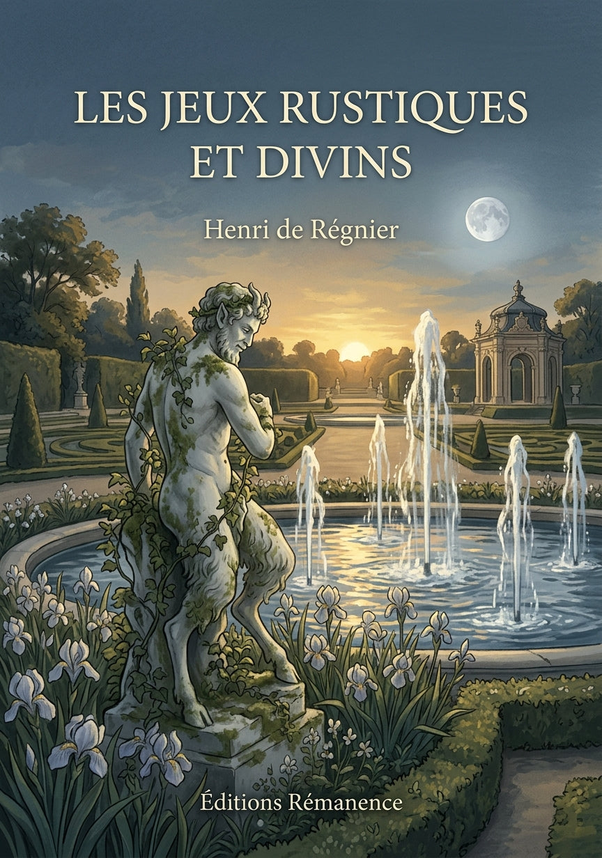 Livre Les Jeux rustiques et divins par Henri de Régnier - Couverture - Editions Remanence