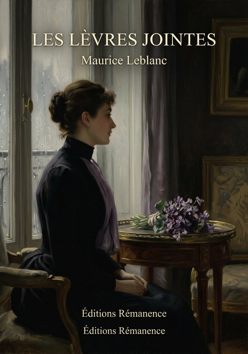Livre Les Lèvres jointes par Maurice Leblanc - Couverture - Editions Remanence