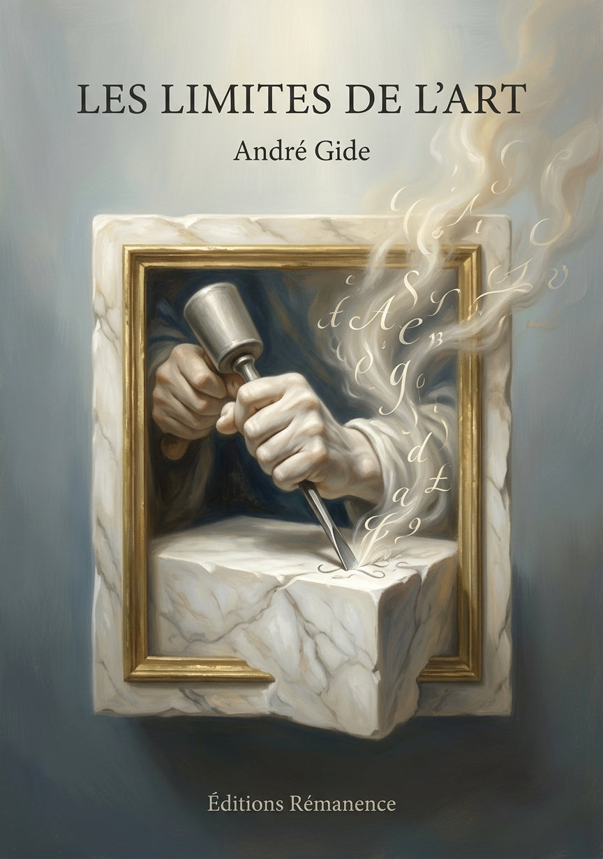 Livre Les Limites de l’art par André Gide - Couverture - Editions Remanence