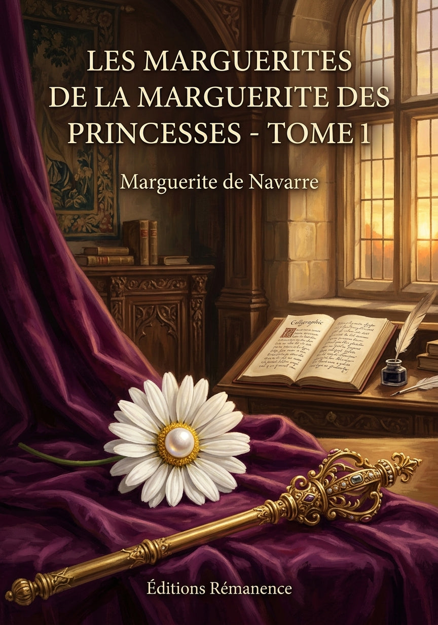 Livre Les Marguerites de la Marguerite des Princesses - Tome 1 par Marguerite de Navarre - Couverture - Editions Remanence