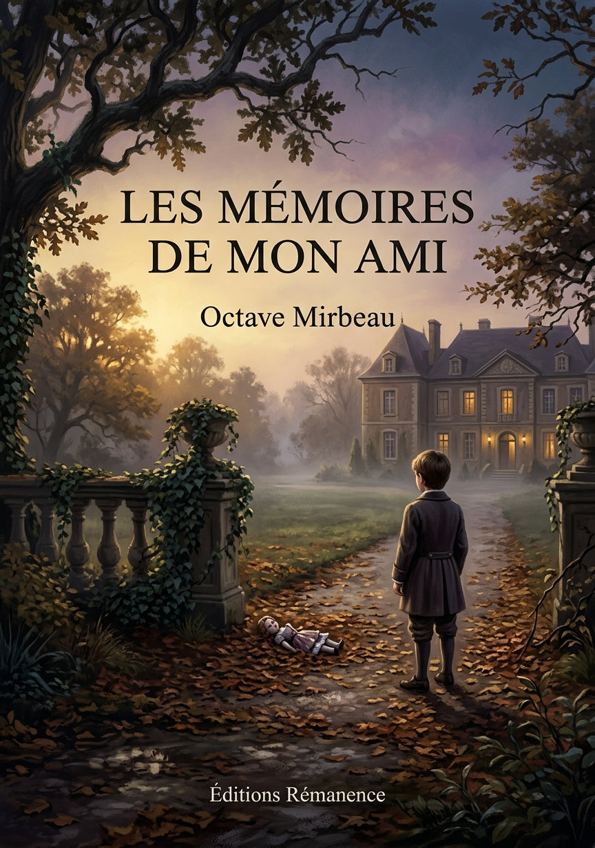 Livre Les Mémoires de mon ami par Octave Mirbeau - Couverture - Editions Remanence
