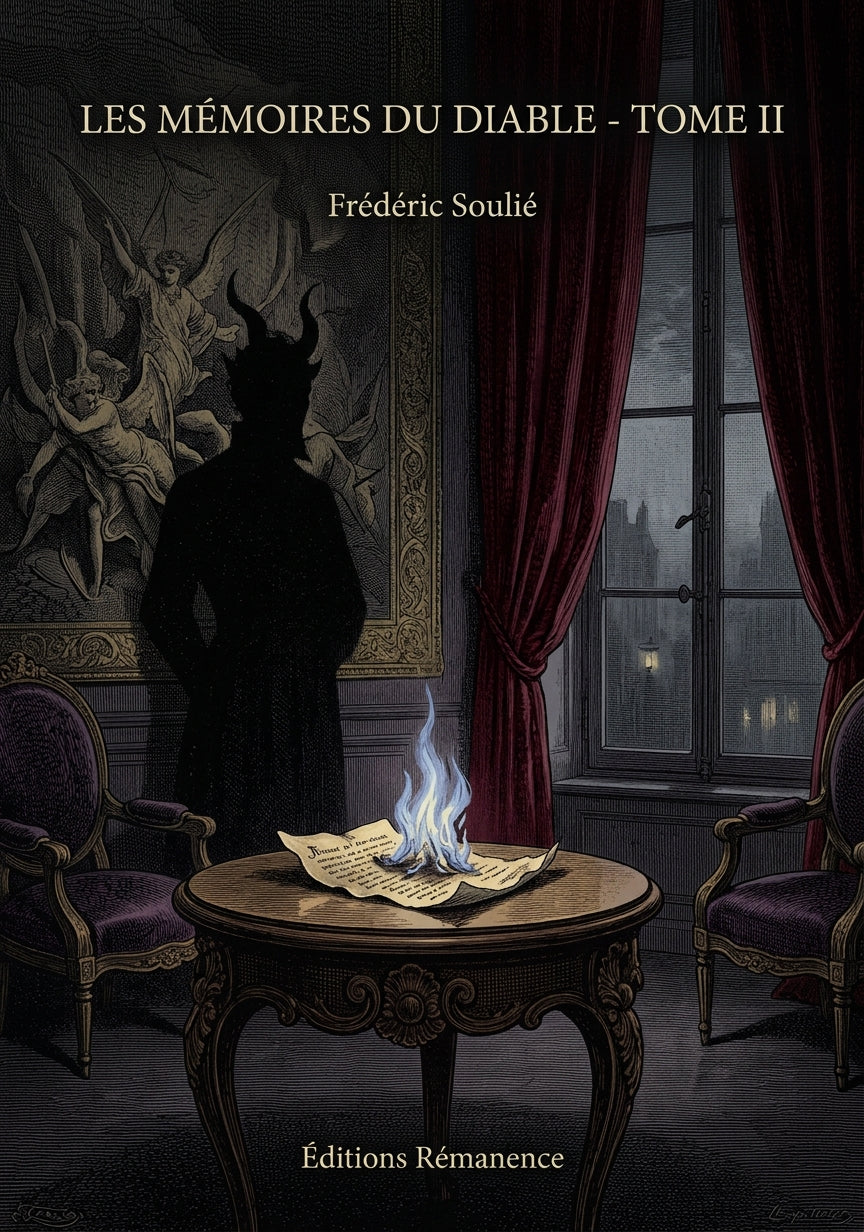 Livre Les Mémoires du Diable - Tome II par Frédéric Soulié - Couverture - Editions Remanence