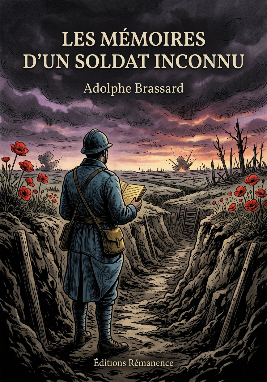 Livre Les Mémoires d’un soldat inconnu par Adolphe Brassard - Couverture - Editions Remanence