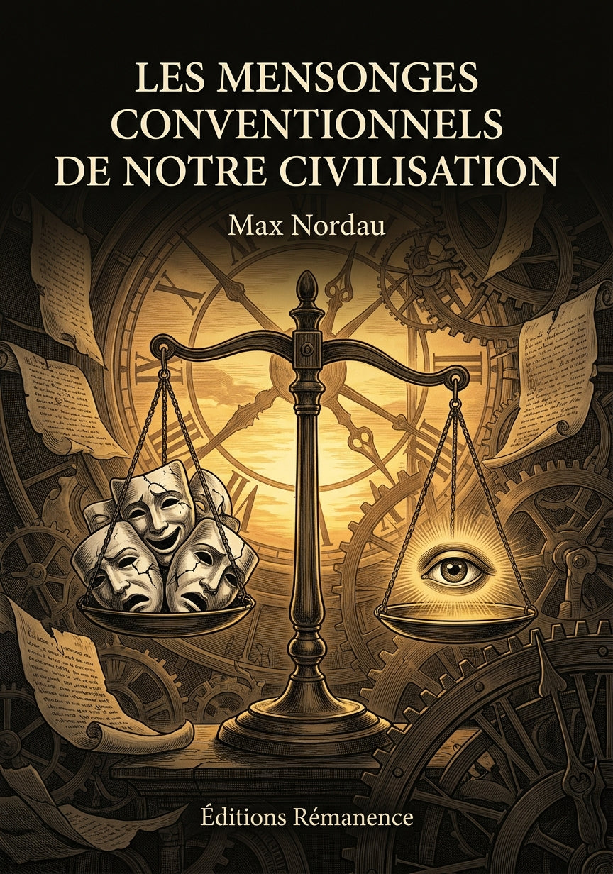 Livre Les mensonges conventionnels de notre civilisation par Max Nordau - Couverture - Editions Remanence