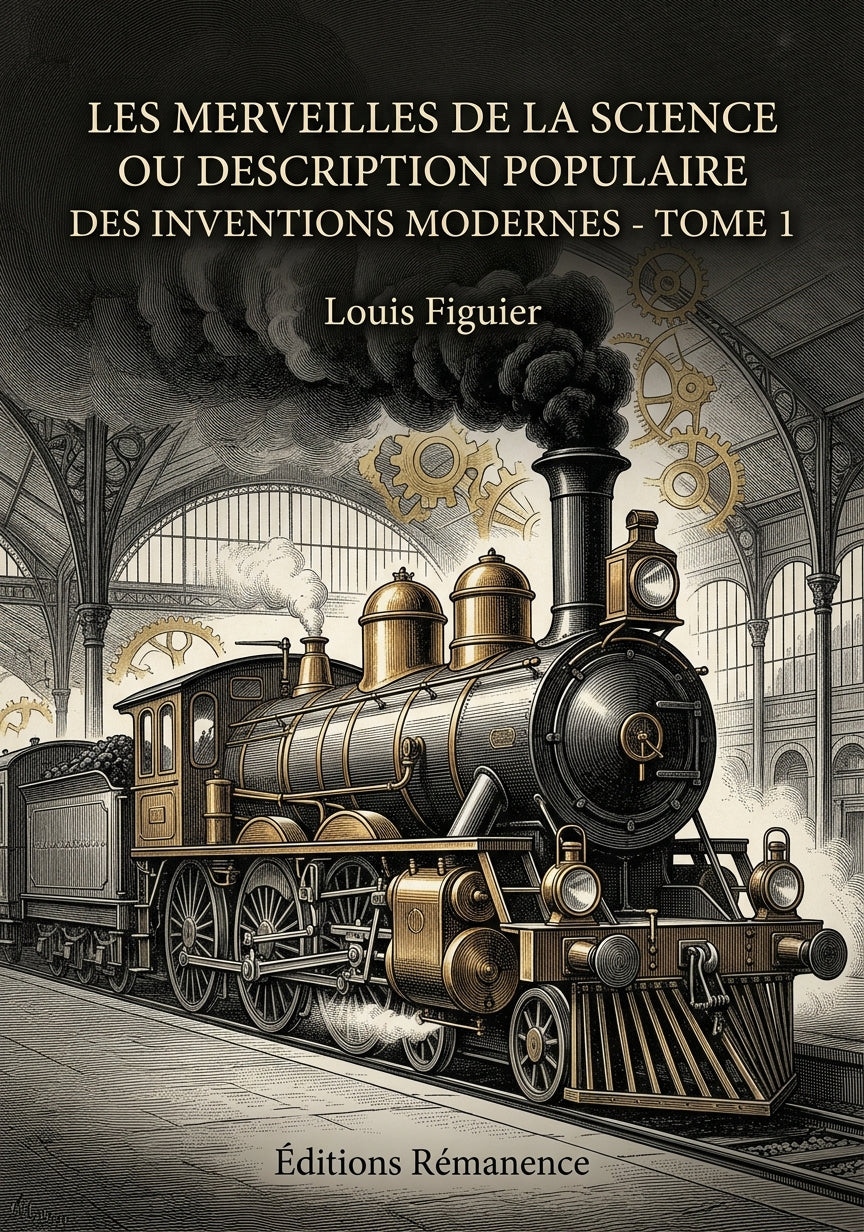 Livre Les Merveilles de la science ou description populaire des inventions modernes - Tome 4 par Louis Figuier - Couverture - Editions Remanence