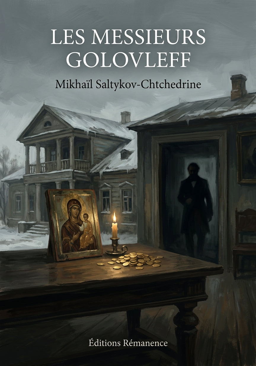 Livre Les Messieurs Golovleff par Mikhaïl Saltykov-Chtchedrine - Couverture - Editions Remanence