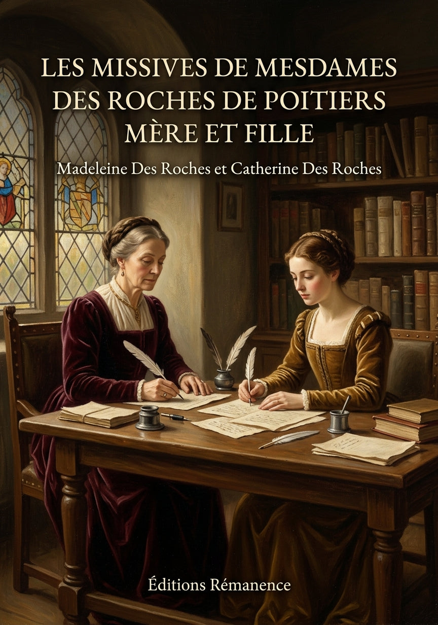 Livre Les Missives de Mesdames Des Roches de Poitiers Mère et Fille par Madeleine Des Roches et Catherine Des Roches - Couverture - Editions Remanence