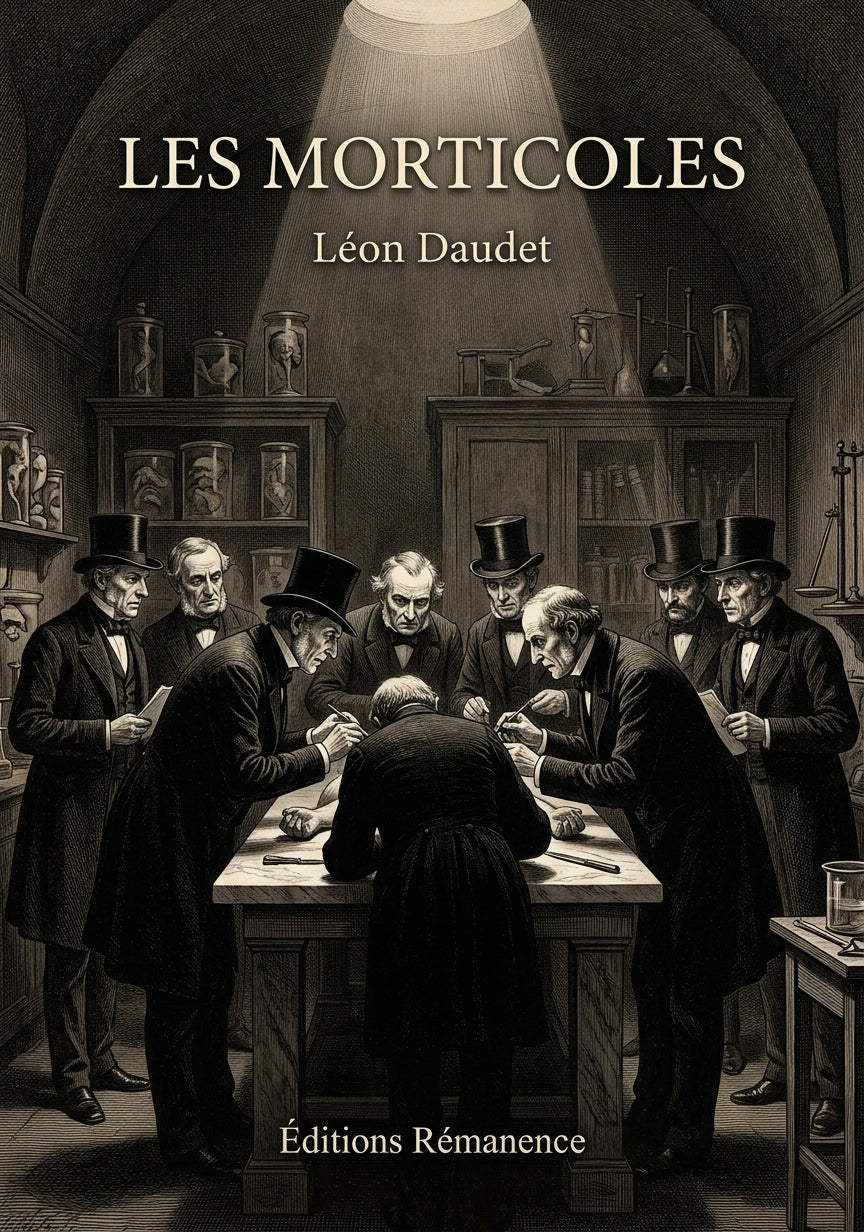 Livre Les Morticoles par Léon Daudet - Couverture - Editions Remanence