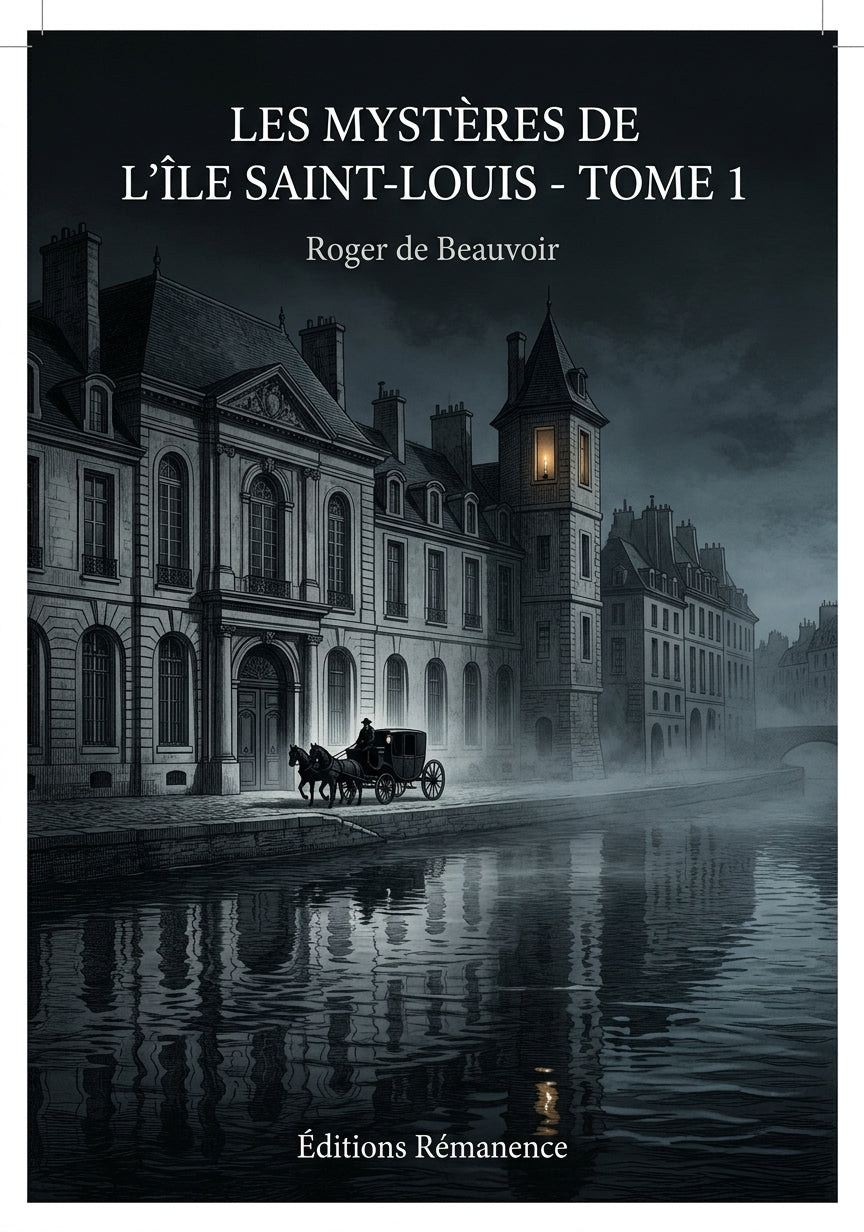 Livre Les mystères de l’île Saint-Louis - Tome 1 par Roger de Beauvoir - Couverture - Editions Remanence